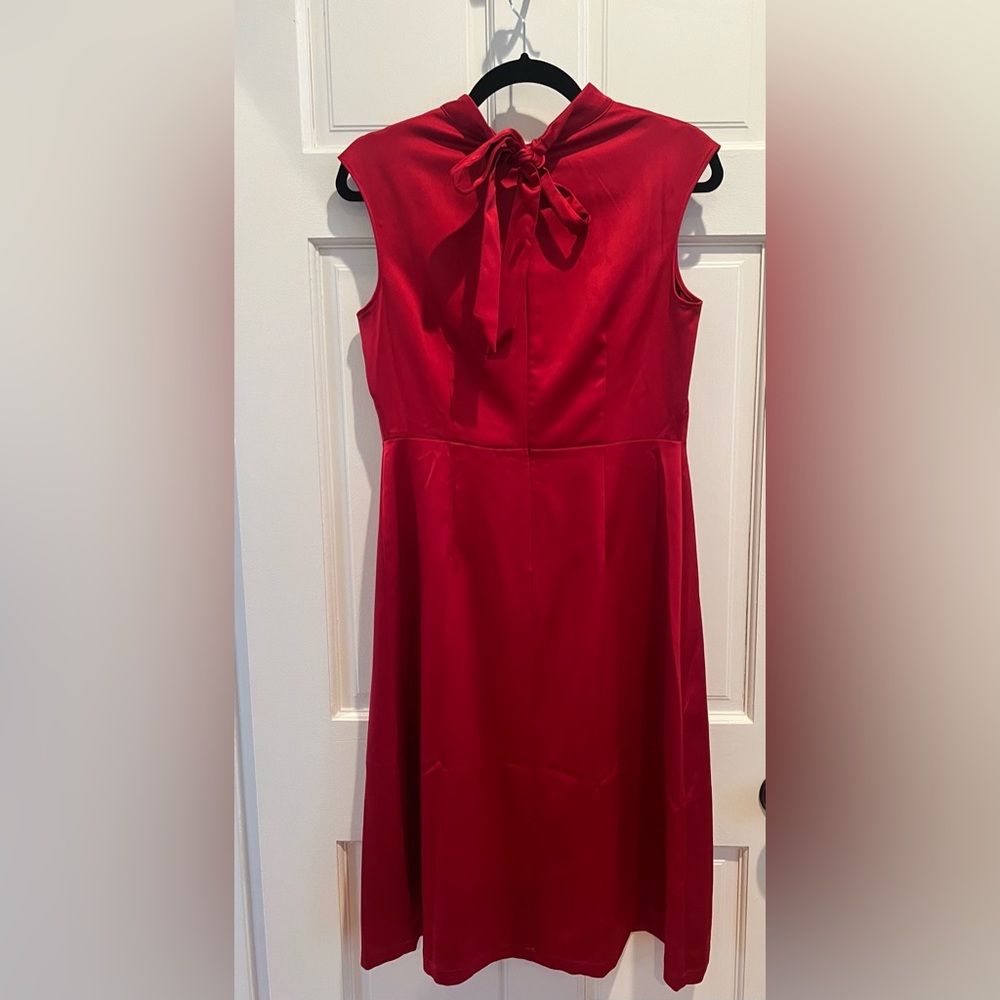 Ann Taylor factory red silky dress